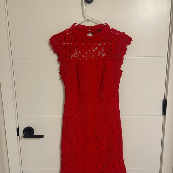 Hommage from Los Angeles bright red mini backless cocktail dress - Picture 7 of 7